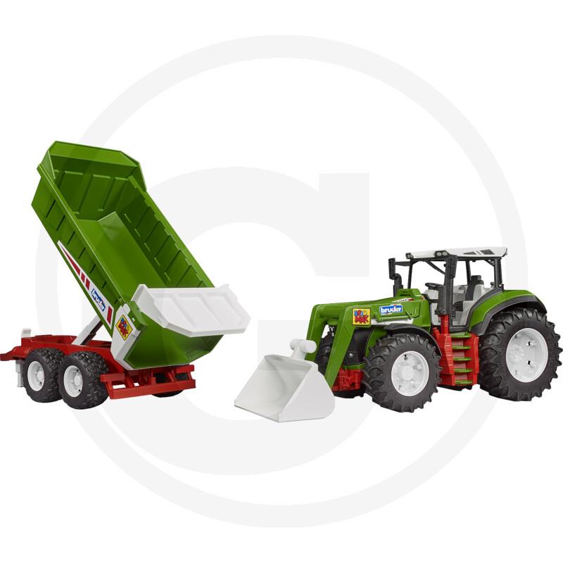 Bruder traktor s prikolico