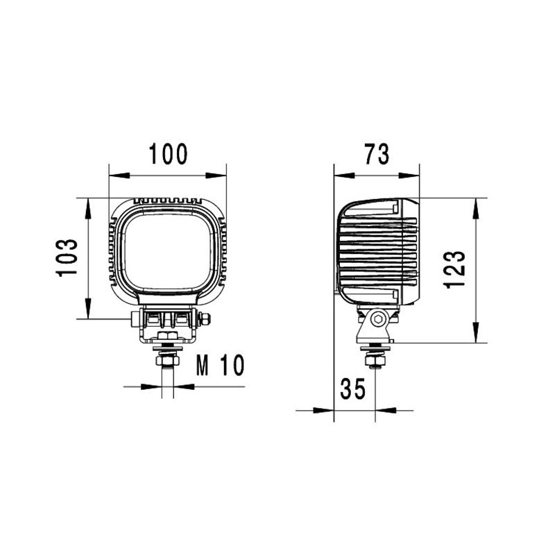 LED delovna luč Hella S3000