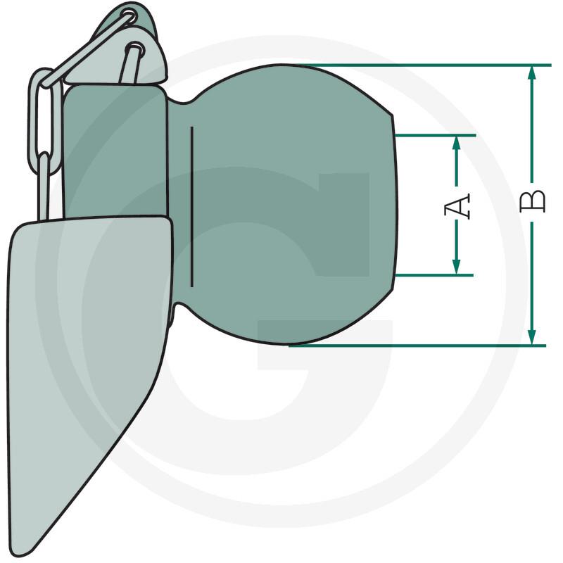 Krogla spodnjega priklopa z lovilcem 2/3