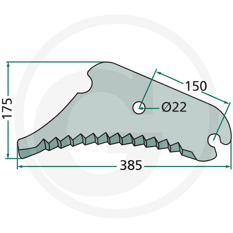 Nož balirke Deutz Fahr, Vicon,John deere