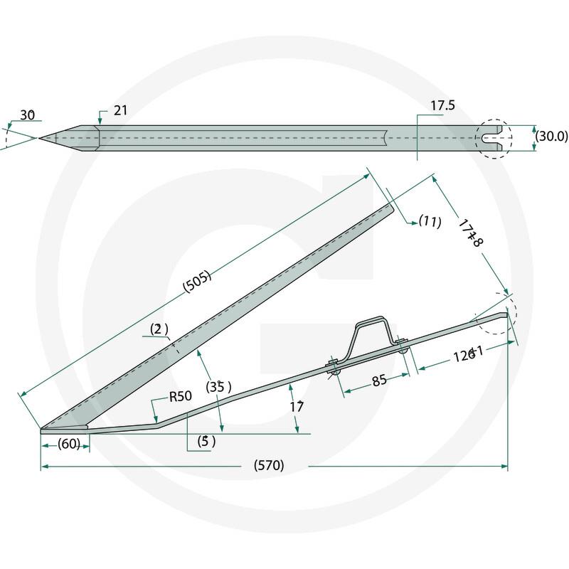 Drsnik za žitni kombajn Claas