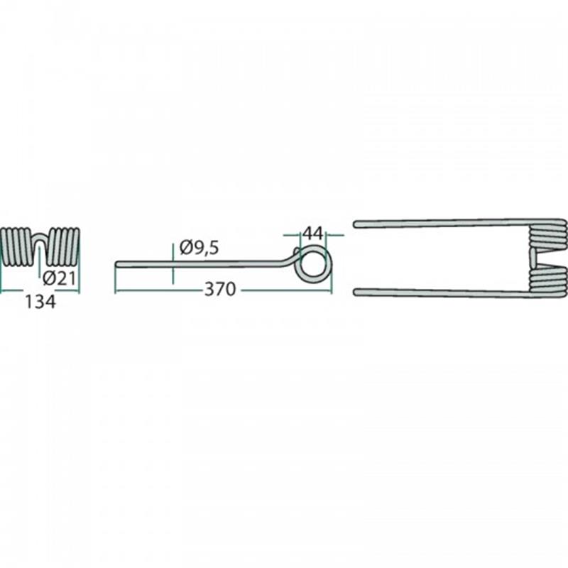 Vzmetni krak obračalnika Claas