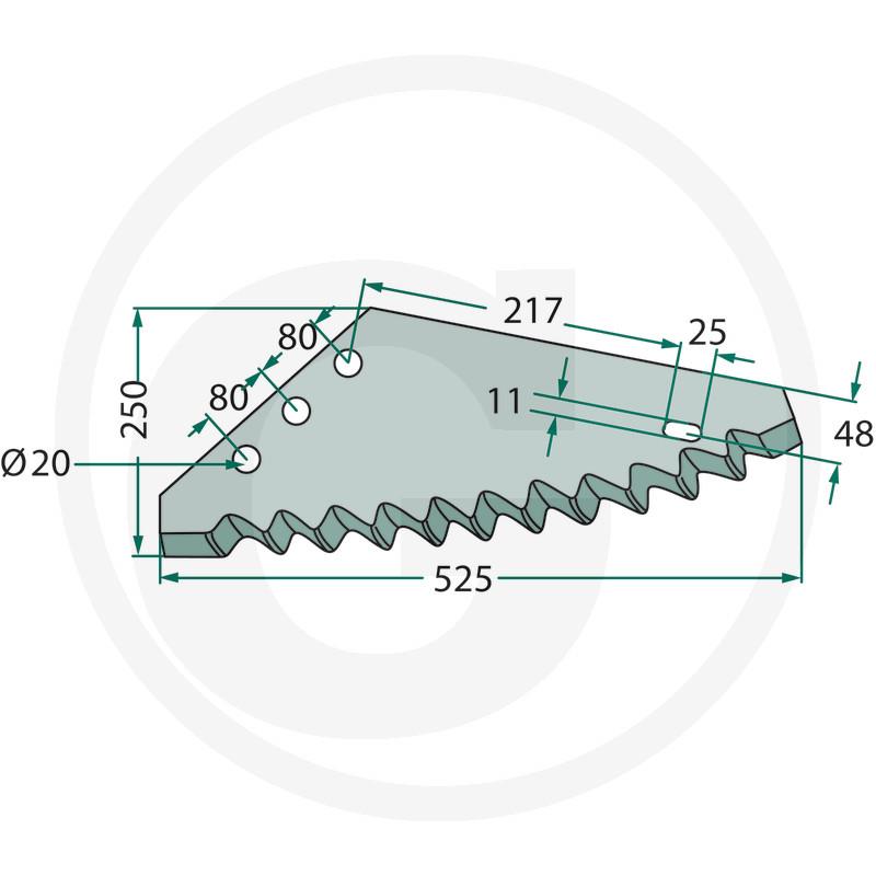 Nož mešalni voz BvL
