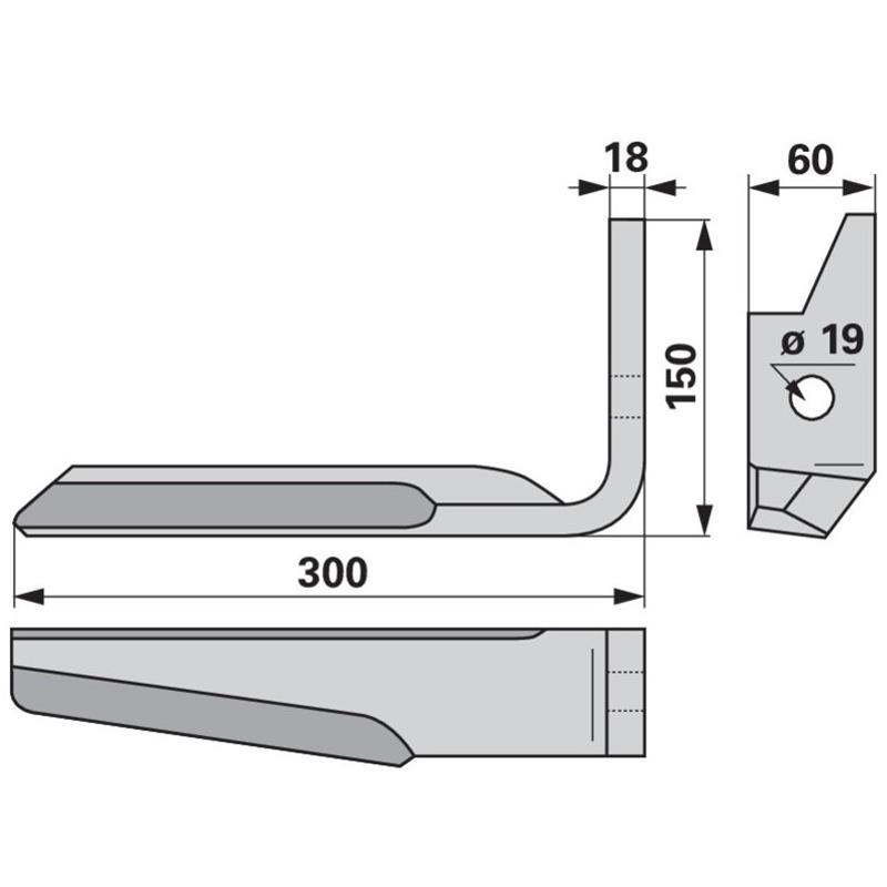 Nož vrtavkaste brane Amazone