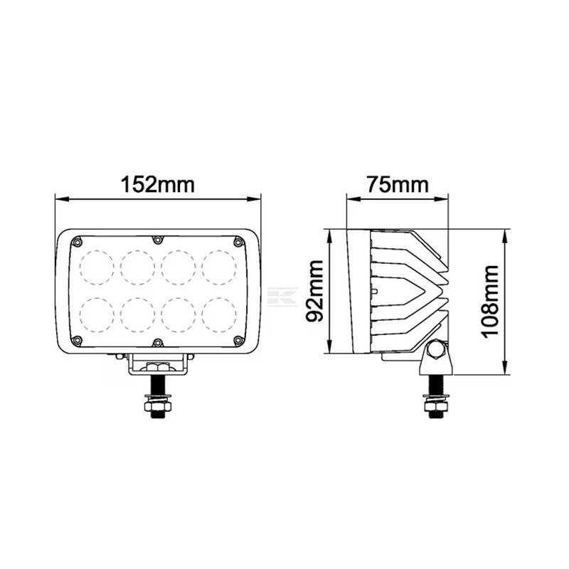 LED delovna luč 40W