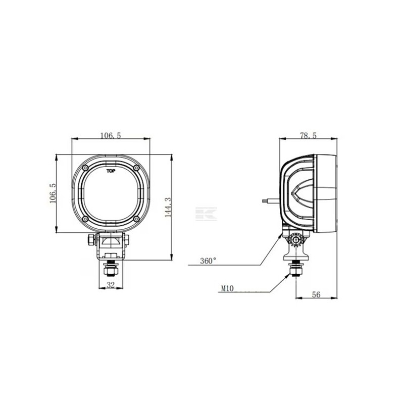 LED Delovna luč 54W 7200lm