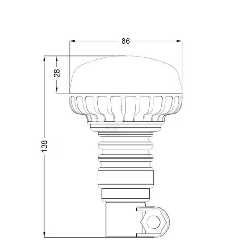 Opozorilna LED luč mini
