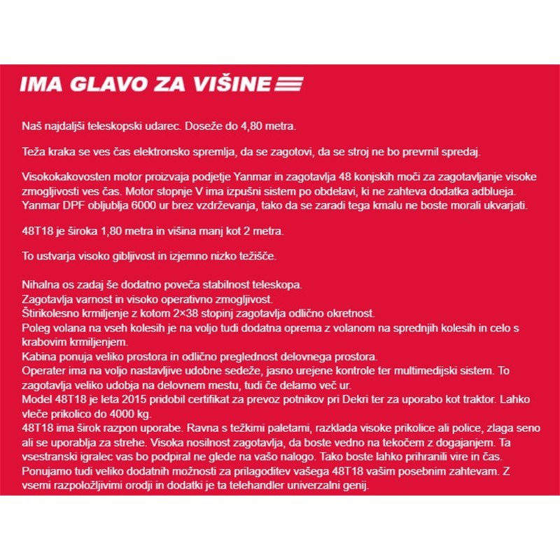 TELESKOPSKI NAKLADALNIK THALER 48T18DPF