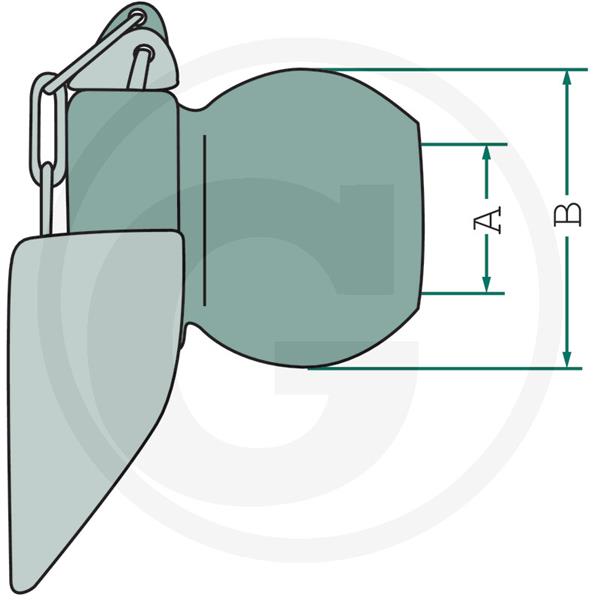 Krogla spodnjega priklopa z lovilcem 2/2