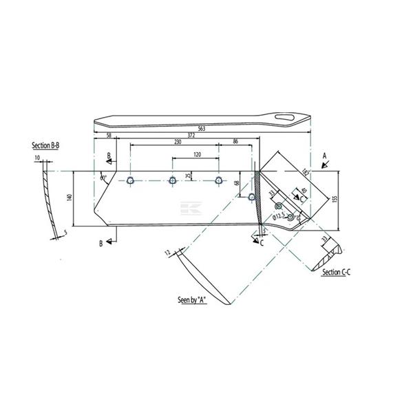 Lemež Kverneland 16