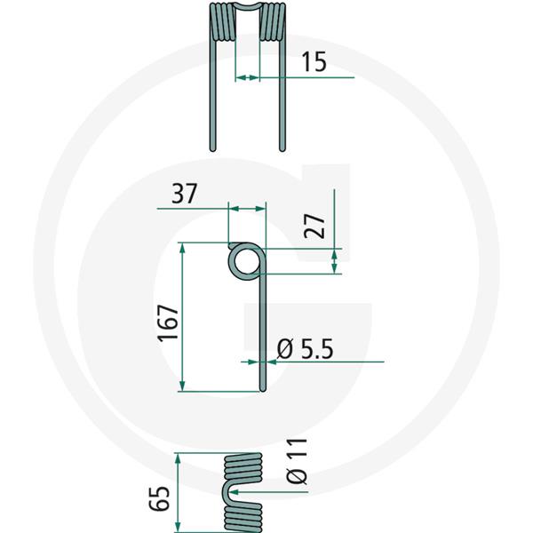Vzmetni krak Vicon/PZ, Kuhn, Deutz