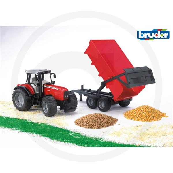 Bruder traktor MF 7480 s prikolico