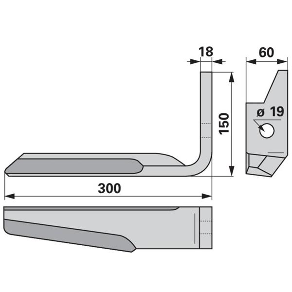 Nož vrtavkaste brane Amazone