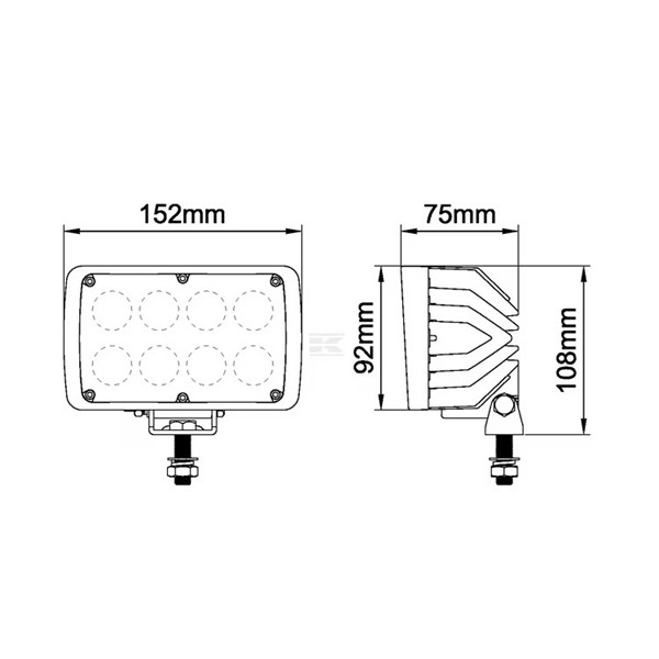 LED delovna luč 40W