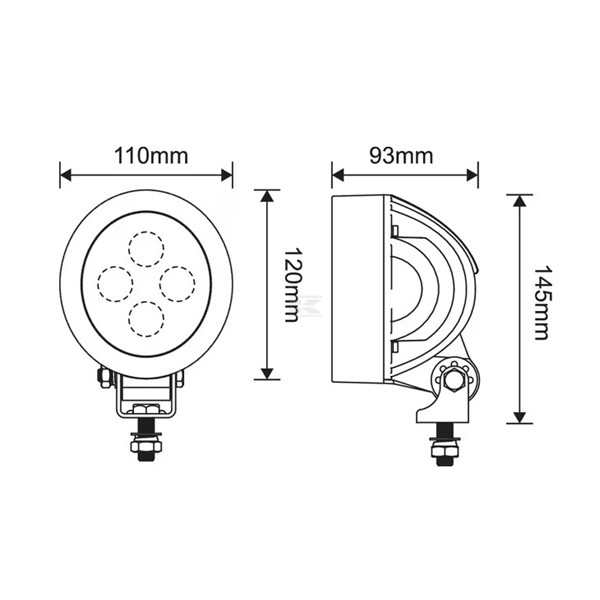 Delovna luč LED 40W