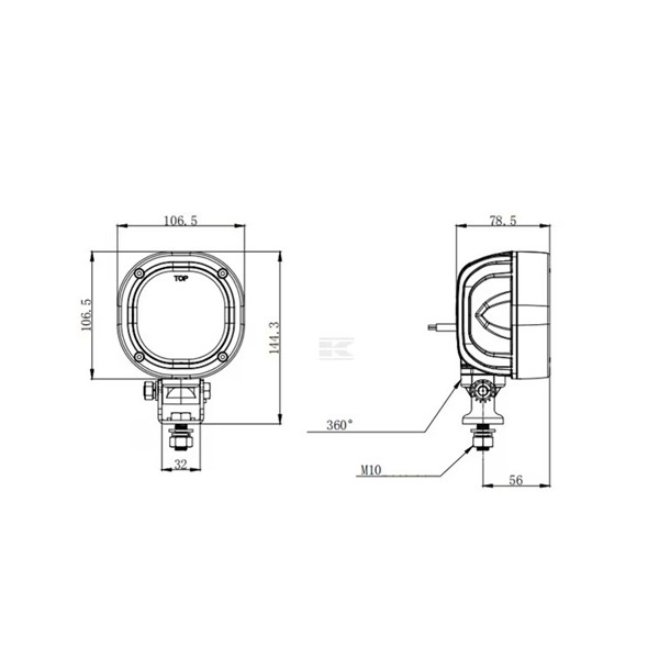 LED Delovna luč 54W 7200lm